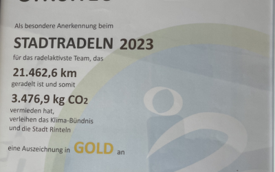 über 21.000km – Ernestinum ist Rintelns radaktivstes Team beim Stadtradeln 2023