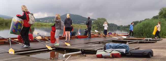 Dem Regen sei Dank: Ruderer schlafen in Holzminden aus!